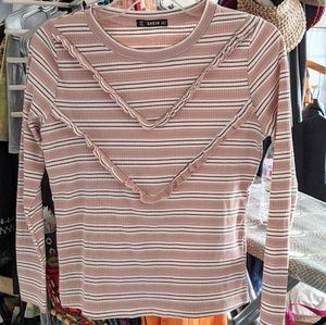 Pink Sparkly Long Sleeve